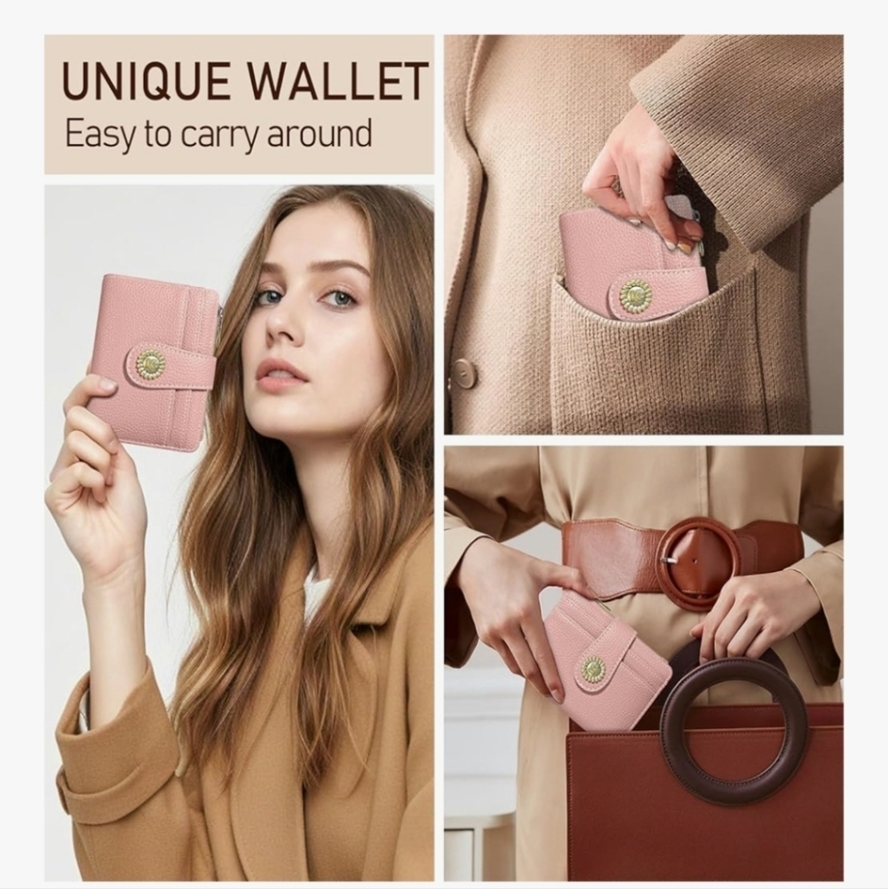 Pink RFID-Blocking Wallet - Picture 3 of 6